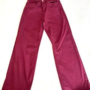 Mica brand Maroon Wide-Leg Pants